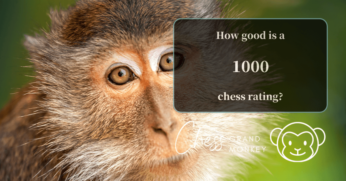 Monkey playing chess - 1000 chess rating